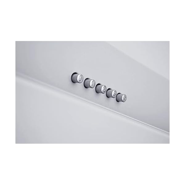 Respekta Dunstabzugshaube kopffrei/Dunstabzugshaube schräg 60 cm/Metallgehäuse mit Glasschirm in Weiß/Abluft - und Umluftfunktion / CH33060WB / B / 51 – 63,5 dB – Bild 8