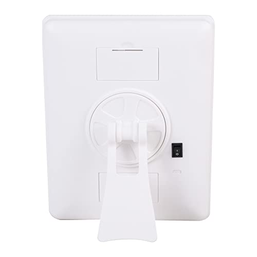 RevolutionLine - Espejo de Maquillaje con Luz LED | Espejo multiposición y 16 Leds | Soporte Trasero Giratorio 180º | Ajuste de Brillo táctil | Medidas: 16,8 x 5 x 21,3 cms | 2 Pilas AA no incluídas - imagen 3