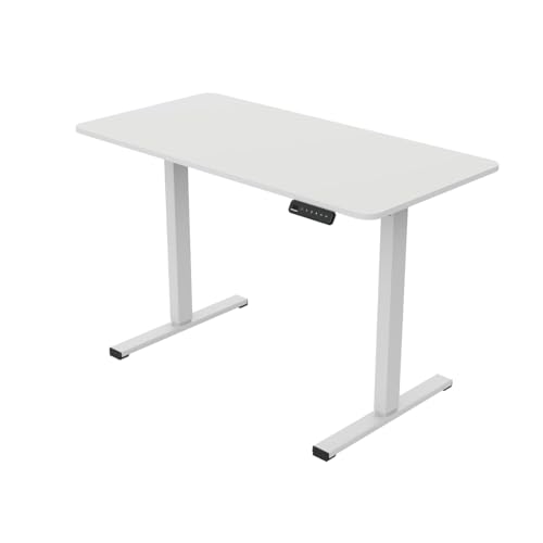 Mesa de Escritório FlexiSpot com Regulagem de Altura Motorizado, Painel digital com memória para 4 posições, Branca - FQ2-WW-1260