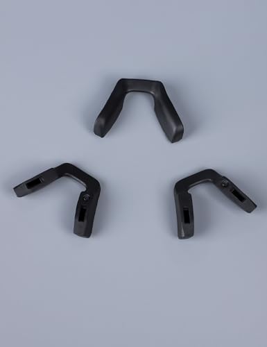 Image of 3 Pairs Ultra Soft Silicone Sunglass Nose Pads for Oakley Sutro OO9406 /Sutro S OO9462 /Sutro Lite OO9463 /Sutro Lite Sweep OO9465, Push-in Anti-Slip Glasses Nose Piece Replacement Kit Black