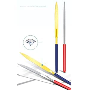 10Pc Titanium Coated Mini Diamond Needle File Set For Metal Glass Stone Pet Dog Nail File Grinder #TOP3