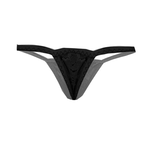 Image of MYZA Women's Polyester and Spandex g stringthong Brief Panty(Pack of 1)(RIOE-PN-13658) (Large, Black)