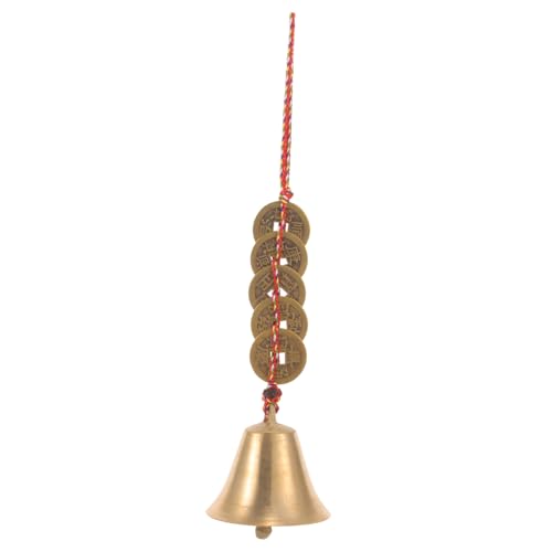 Cloche en Laiton Feng Shui avec pièces de monnaie pour décoration de jardin et maison