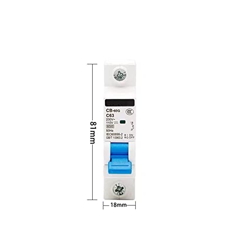 Disjoncteur miniature 1P 4A tableau electrique modulaire monophase - 2