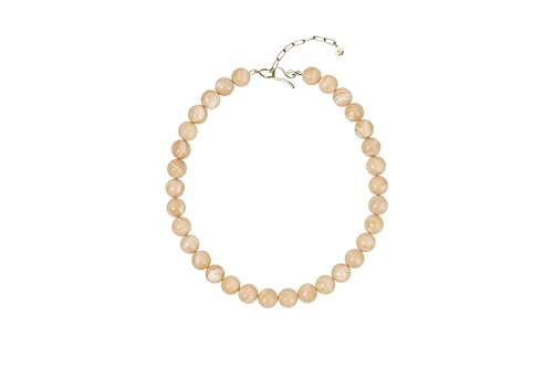 Collier de perles de nacre blanche rondes bijou semi précieux fait main tour de cou mariée