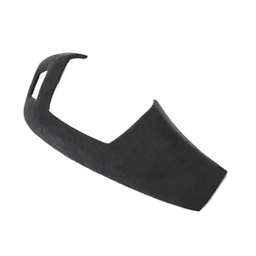 WRDFZASB Pegatina de cubierta de ABS for pomo de cambio de marchas de cuero de gamuza, accesorios interiores de coche compatibles con BMW E60, X5, E70, X6, E71, E90, E92, F10, F15 y F07.(Gray-A RHD)