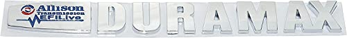 Image of 2X Allison Efi Live Duramax Emblems 3D Badge Nameplate Replacement for Duramax (Blue Chrome)
