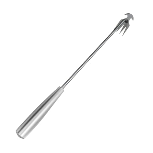 Jiuvaso Attrezzo per diserbare Il Giardino, Staccabile, Robusto, Portatile, per la rimozione di ortaggi e Piante, estrattore di Radici per Cortile, Bonsai, 50 Cm