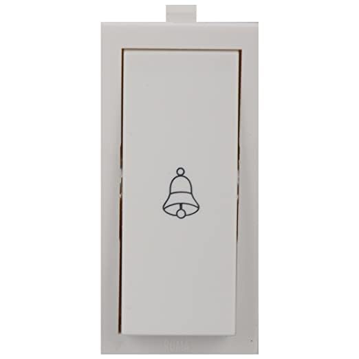 Anchor Roma Classic Bell Push 21044, White, 10 amp 240V, Pack of 2-image-41