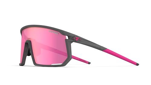Tifosi Optics Moab Sunglasses (Satin Vapor (Clarion Sunset Pink/AC Red/Clear))