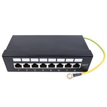 Pannello patch CAT 7, pannello di distribuzione a 8 porte