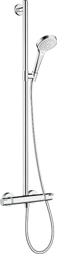 hansgrohe Croma Select S SemiPipe Multi avec mitigeur thermostatique, blanc/chromé, 27247400