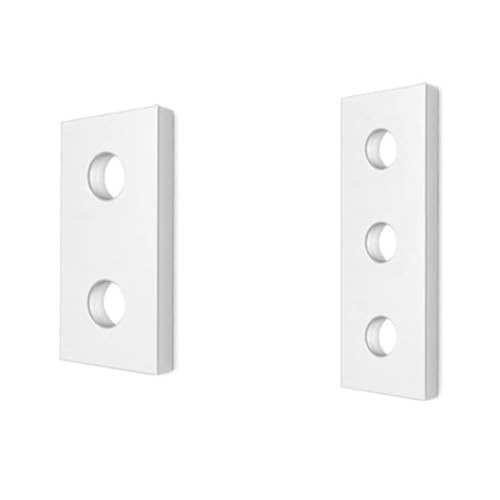 OG Secure | 2 & 3 Hole End Plate - Joining Brackets Aluminium Extrusion Profile | End Plate **Pack of 3** (3 Hole *Pack of 3*)