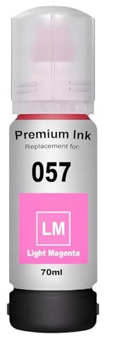 Image of Refill Ink 057 Compatible with Epson L8050, L18050, L8150W Printer (057 Light Magenta Ink 1 Pcs)