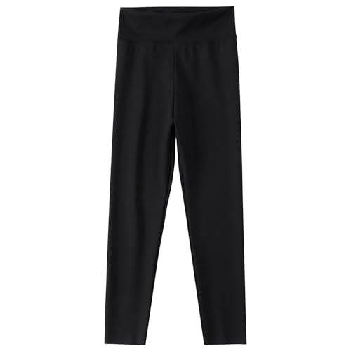 Girls High Waist Yoga Pants Kids Dance Running Workout Tights Pants Fashion Comfy Full Length Leggings