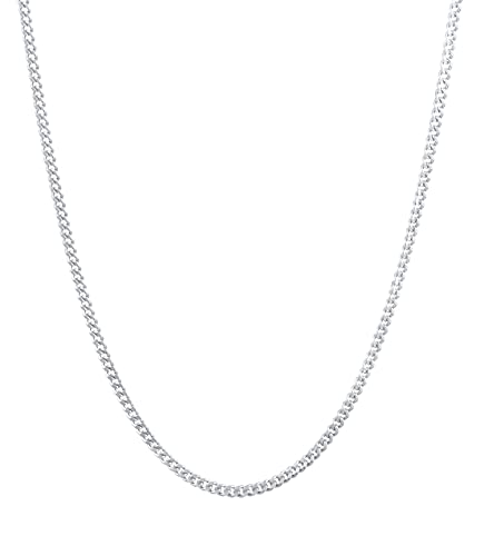 Kuzzoi Herren Halskette Panzerkette (2 mm) für Anhänger Massive Kette...