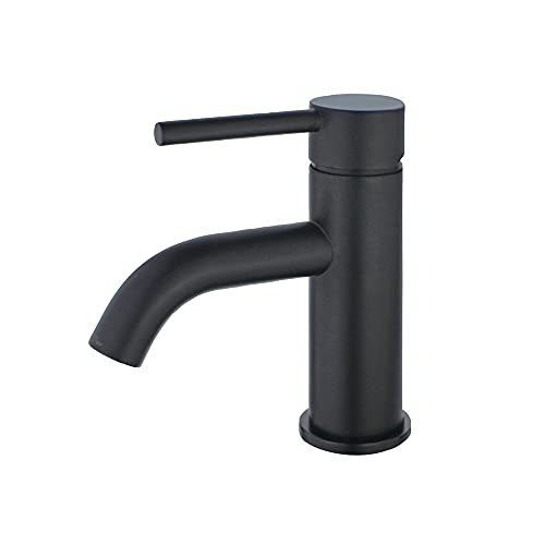 Kingston Brass LS8220DL Concord Bathroom Faucet, Matte Black, 2.13 x 4.88 x 6.13