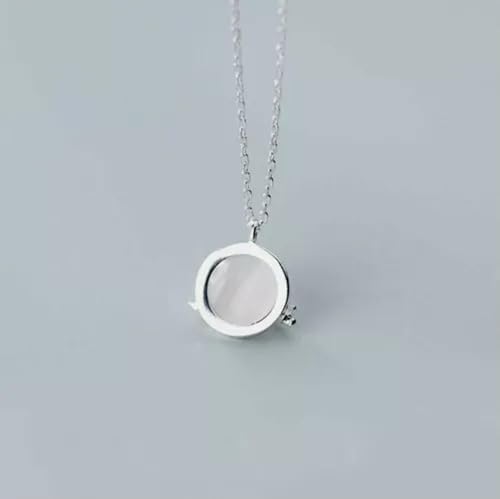Collier pendentif chat rond en argent 925, un bijou raffiné au style intemporel
