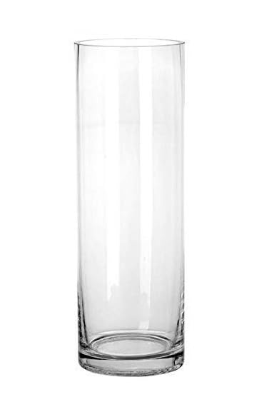 JSRE Store Clear and Transparent Glass Cylinder Flower vase and Decorative Candle Holder Size (4 x 10 inch)-picture-22