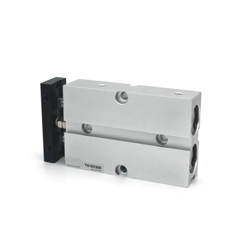 Vérin TN16X50S double tige pour montage automatisé de précision