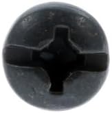 CablesAndKits Rack Screws Thread, Phillips Head, Qty 100 Standard Phillips Head Black Screws