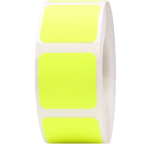 Étiquettes de codage couleur jaune fluo adhésives pour un repérage visuel immédiat