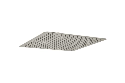 Gala - Rociador Cuadrado de 25 x 25 cm con Sistema Antical Easy Clean, en Acabado Metálico - Modelo G3979300