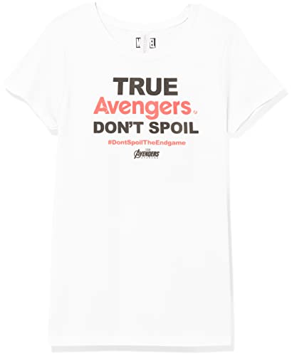 T-Shirt Marvel pour Fille blanc idéal pour le collège et les sorties