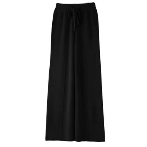Women‘s Merino Wool Knitted Wide Leg Pants Fall Winter Soft