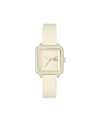 Lacoste Reloj con Movimiento de Cuarzo de Tres Manecillas para Mujer Colección LACOSTE.12.12 Flow con Correa de Silicona Color Champán - 2001385 Lacoste Reloj con Movimiento de Cuarzo de Tres Manecillas para Mujer Colección LACOSTE.12.12 Flow con Correa de Silicona Color Champán - 2001385