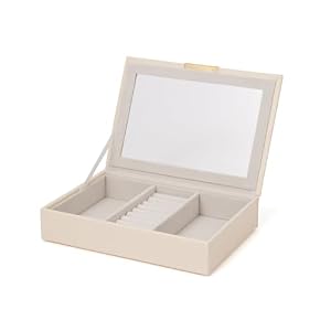Francfranc フランフラン スタッキング ジュエリーボックス ディスプレイ蓋付き ホワイト