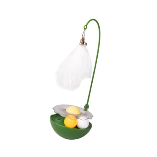 JISADER Brinquedo para gatos, brinquedo interativo com rolo, quebra-cabeça engraçado, bolas para gat