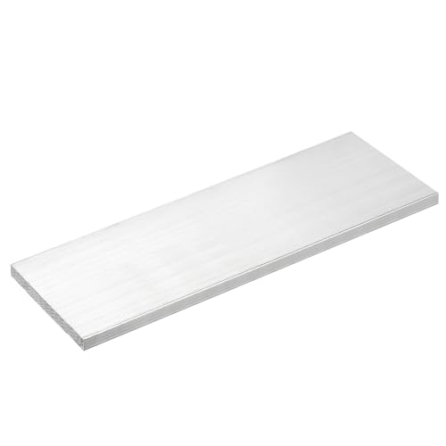 Image of uxcell Square Aluminum Flat Bar, 5 /16 inch Thick 3.1 inch Width 10 inch Length Square Aluminum Bar 6061 Aluminum Flat Plate, 8 x 80 x 254mm T6511 Solid New Mill Stock for Industrial Building