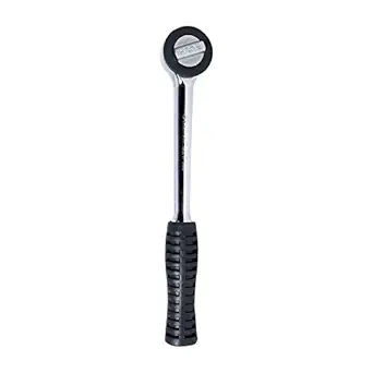 Eastman Round Head Ratchet Handle - With Quick Release Set Of 1Pcs, Drive Size 1/2 (12.7), Length 250 Mm, Chrome Vanadium Steel, Hardened Square Drive Unique Design Grip - E-2204