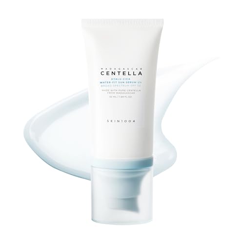 SKIN1004 Centella Hyalu-Cica Water-Fit Sun Serum UV, Korean Sunscreen SPF 50, Centella Sunscreen,...