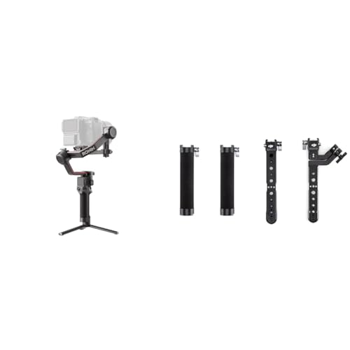 Image of DJI RS 3 Pro & DJI R Twist Grip Dual Handle - 3-Axis Gimbal Stabilizer for DSLR and Cinema Cameras, Automated Axis Locks, Extended Carbon Fiber Axis Arms, 4.5kg (10lbs) Tested Payload