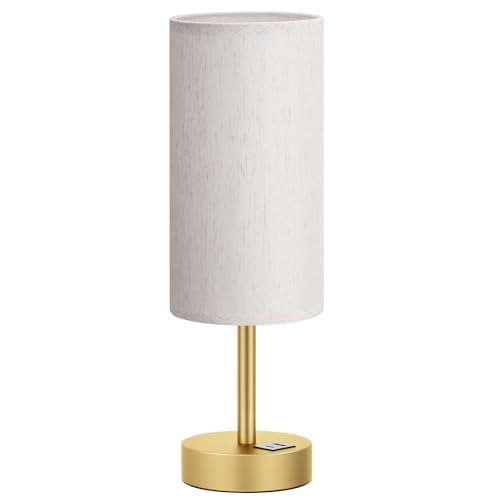 Dicoool Small Touch Bedside Lamp with USB - 3 Way Dimmable Gold Table Lamp for Bedroom, Nightstand Lamp with Gold Charging Station for Desk Dorm, Office by Dicoool - Used condition - Image 7