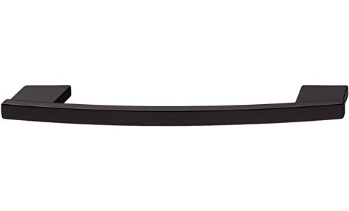 Preisvergleich Produktbild Häfele Möbelgriff Zinkdruckguss schwarz RAL9017 matt 214x30 mm Bohrlochabstand 192 / 160mm