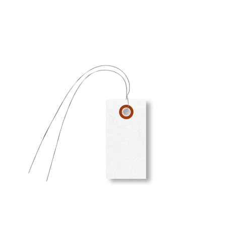 Etiquetas de envío de Tyvek en blanco con alambre protector de 8 mil 5