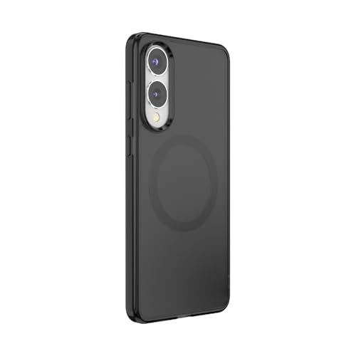 Image of PopSockets Samsung Galaxy S25 Edge Phone Case Compatible with MagSafe, Black - Transluscent Black