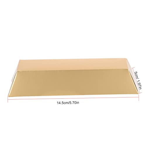 GAFOKI 48 Peças De Caixa De Presente Em Forma De Tijolo Dourado Papel De Formatura Maquiagem Dourada