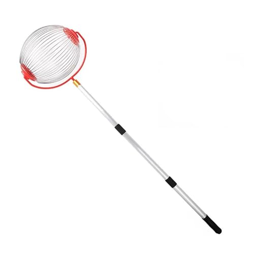 Pssopp Fruit Picking Tools Ergonomic Handle Nut Collector Tool Acorn Picker Yard Picker Upper for Acorns Buckeyes and Small Debris Nut Gatherer Roller, Harvester (Big Ball)