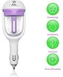 econoLED Car Humidifier,Mini Air Purifier Aroma Diffuser Air Freshener Purifier Aromatherapy Mist Maker with 180 Degree Rotation, Suit for Water Soluble Essential Oils Protable Diffuser (Purple)