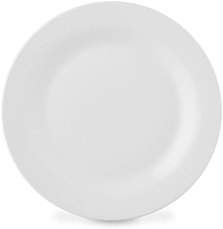 Lewis's 12 Piece Arctic Plate Set / Plate and Bowl Sets / 4X Dinner Plates, 4X Side Plates, 4X Bowls / White Dinner Plates, Microwave/Dishwasher Safe
