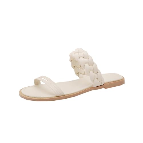 Womens Sandals Women's woven flat heel sandals