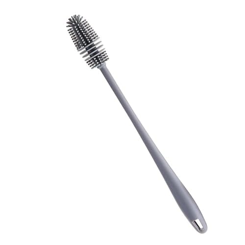 Image of Steel 304 Grade Feeding Bottle with Soft Silicone Nipple, Silver, 250 ml, (Silver Pack of 2 and Brush)
