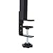 Kathring Clamp on Desk Shelf, 2 Tier Desk Extender Side Table with Adjustable Metal Storage Tray Capacity 22 lbs for Offices, Bedrooms, Living Rooms (Black)