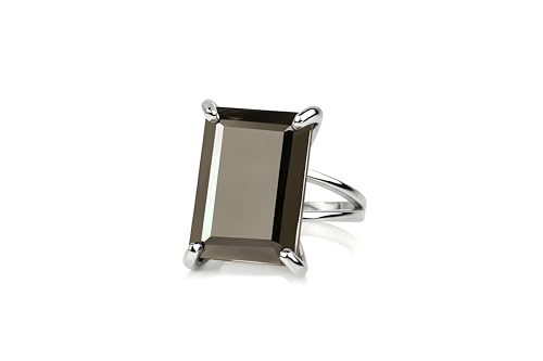 Bague pyrite rectangulaire Bijoux Anémone : le cadeau élégant et unique pour elle