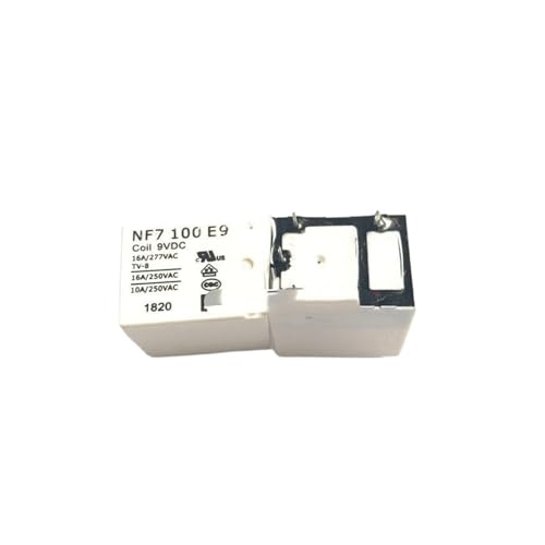 Relé NF7 100 E9 9VDC 16A de alta capacidad con 4 pines para optimizar circuitos