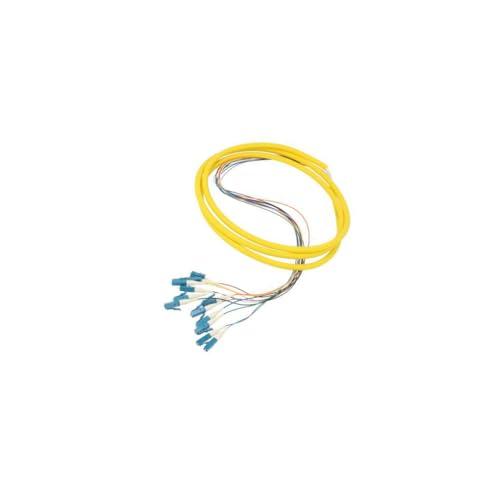 Pigtail fibre optique LC/UPC 2m Qoltec x12 pour tiroir de raccordement
